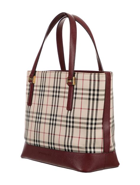 burberry tote white|burberry check and leather tote.